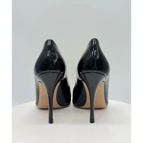Valentino Garavani One Stud 100mm Pointed-toe Patent Leather Pumps EU 40 Black - Picture 10 of 11